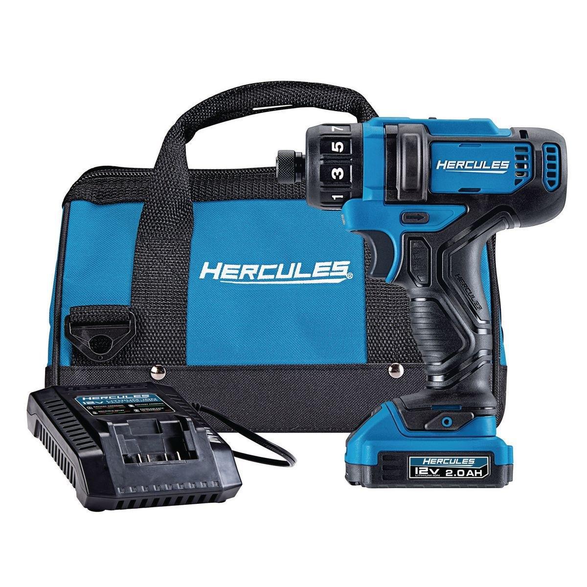 Visseuse compact sans fil au lithium 12 V avec vis hexagonale 1/4 po HERCULES - sosoutils