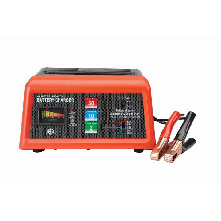 Chargeur 12V automatique 2/10/50 Ampères CEN-TECH - sosoutils