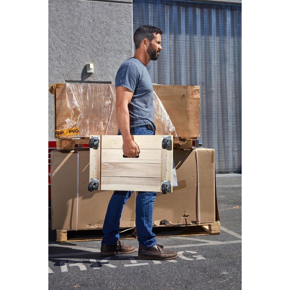 Chariot en bois plein sur roulettes 24x16 po, 1000 LBS, HAULMASTER - sosoutils