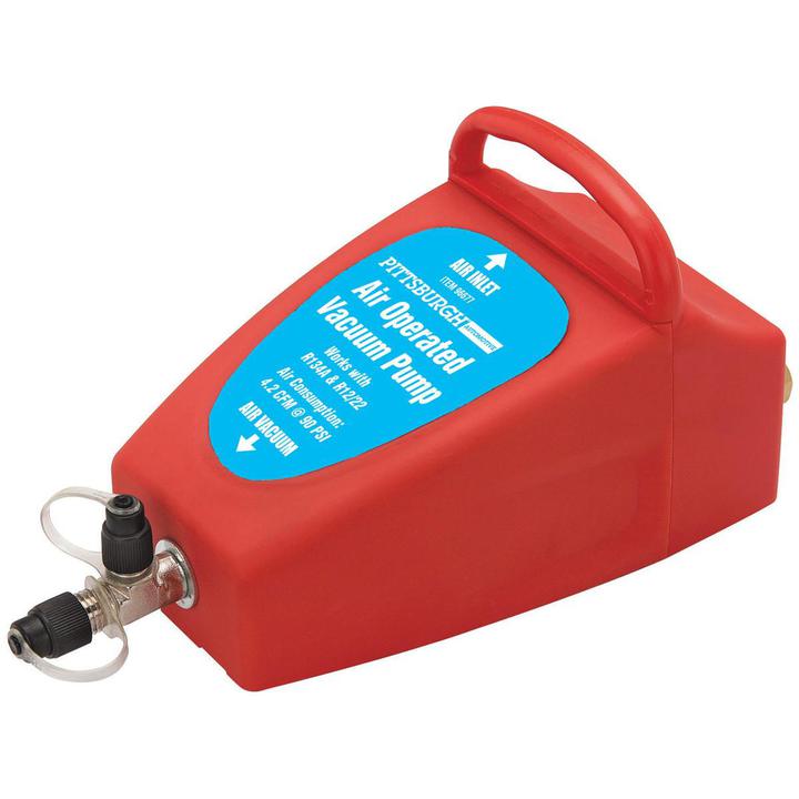 Pompe à vide à air avec connecteurs R134A et R12 PITTSBURGH - sosoutils