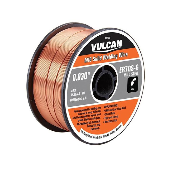 Fil de soudure solide ERGS-6 MIG de 0,030 po, rouleau de 2 lb - sosoutils