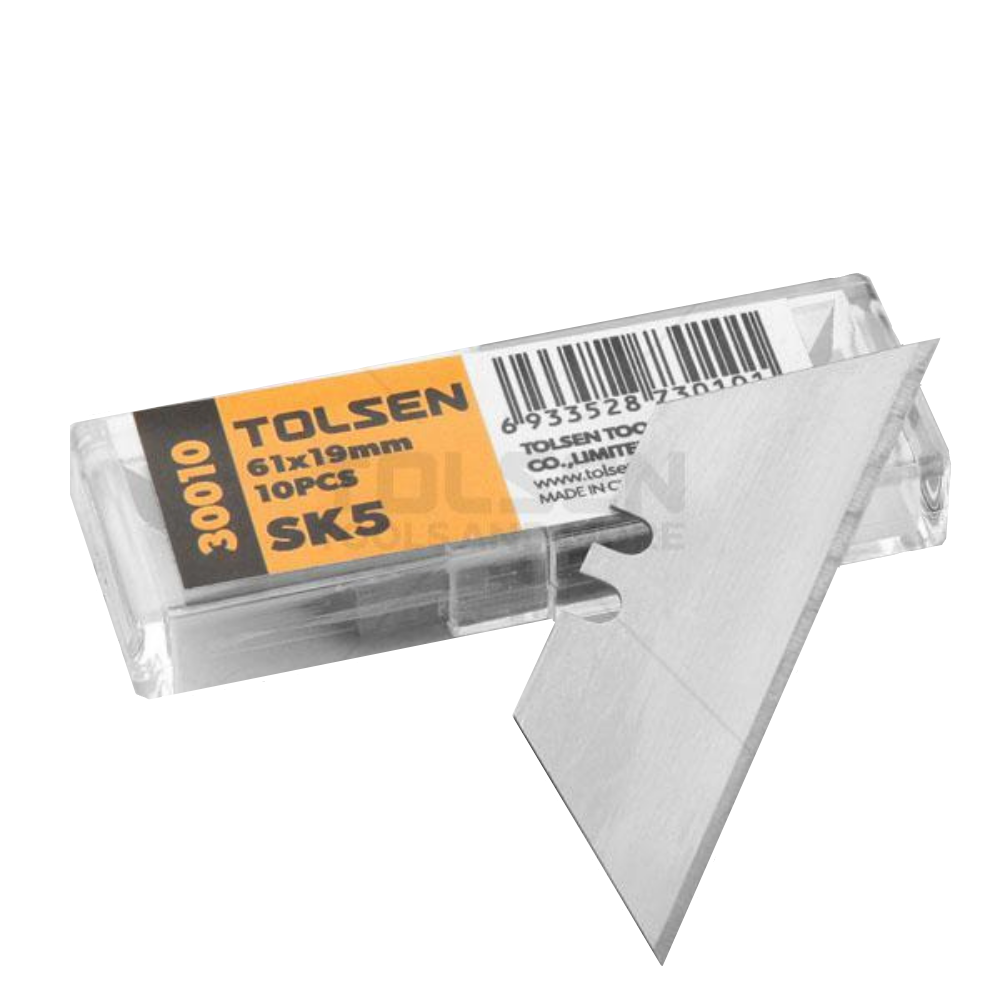Ensemble de 10 lames de couteau rétractable 2.4 x 0.75 pouces TOLSEN - sosoutils