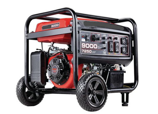 Génératrice 7250/9000W, 13 HP (420cc) – Une centrale portative pour chantier ou secours complet