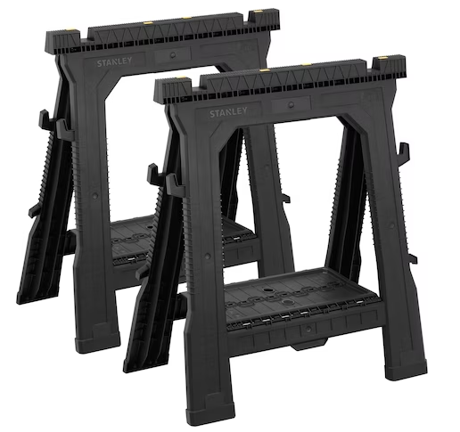 Set of 2 Folding Sawhorses - Stanley 060864R
