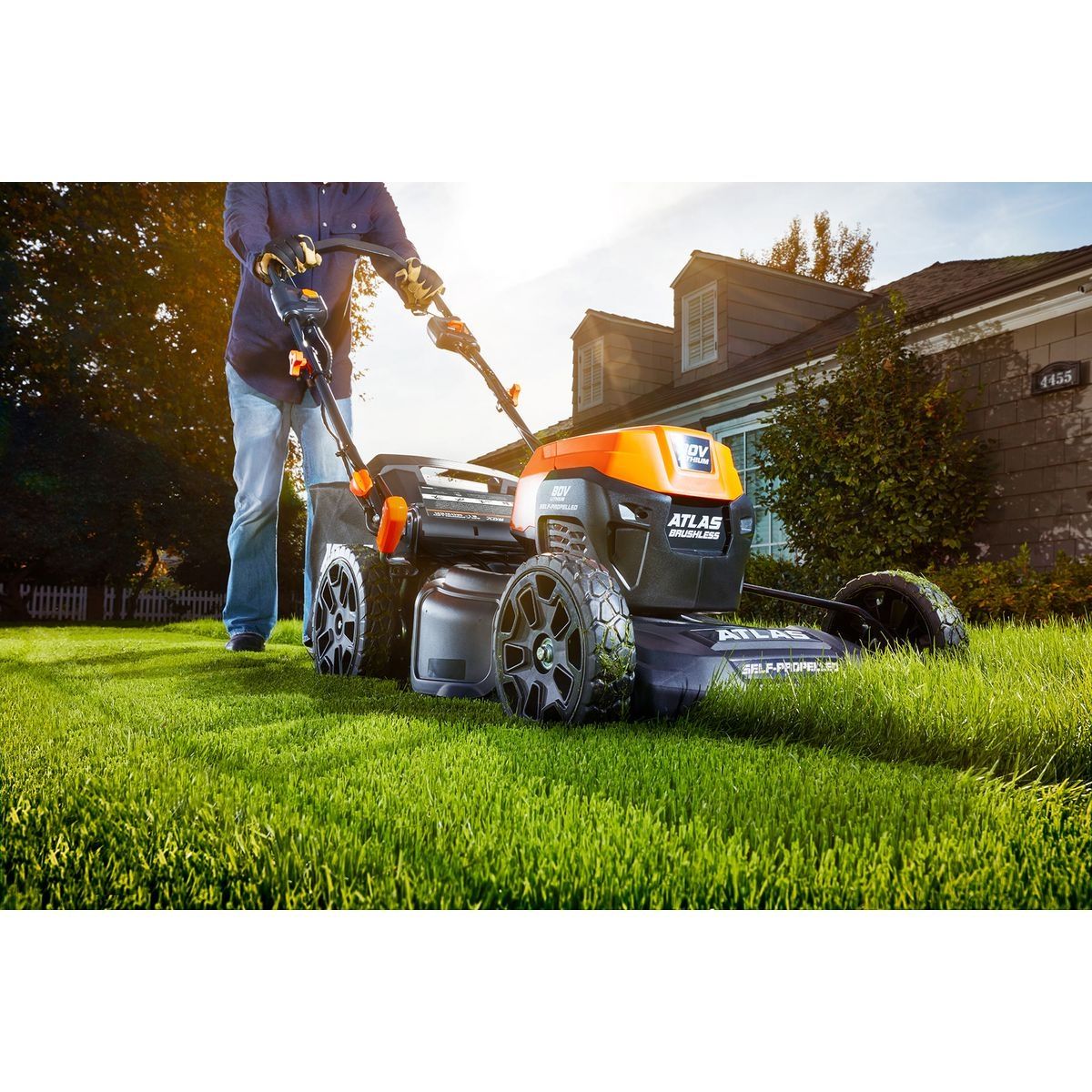 Atlas cordless lawn mower sale