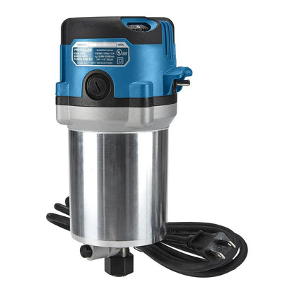 Défonceuse  12 A à vitesse variable avec base fixe et kit de base plongeante - HERCULES