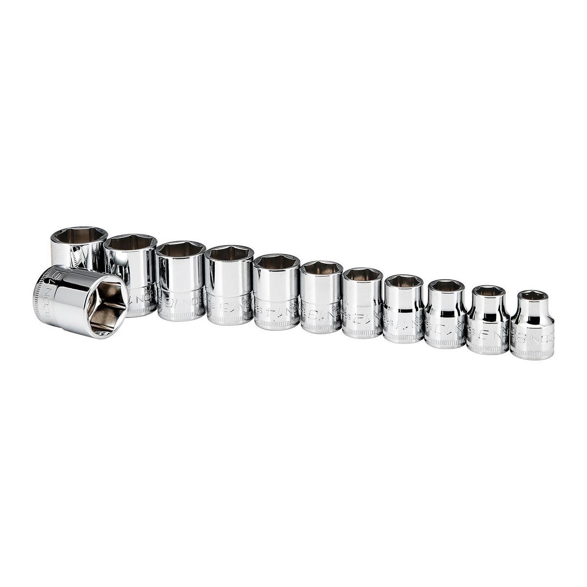 ICON 12 Piece 3/8 in. Drive Metric Professional Short Socket Set