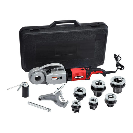 Heavy-duty portable electric threader, 12A - BAUER