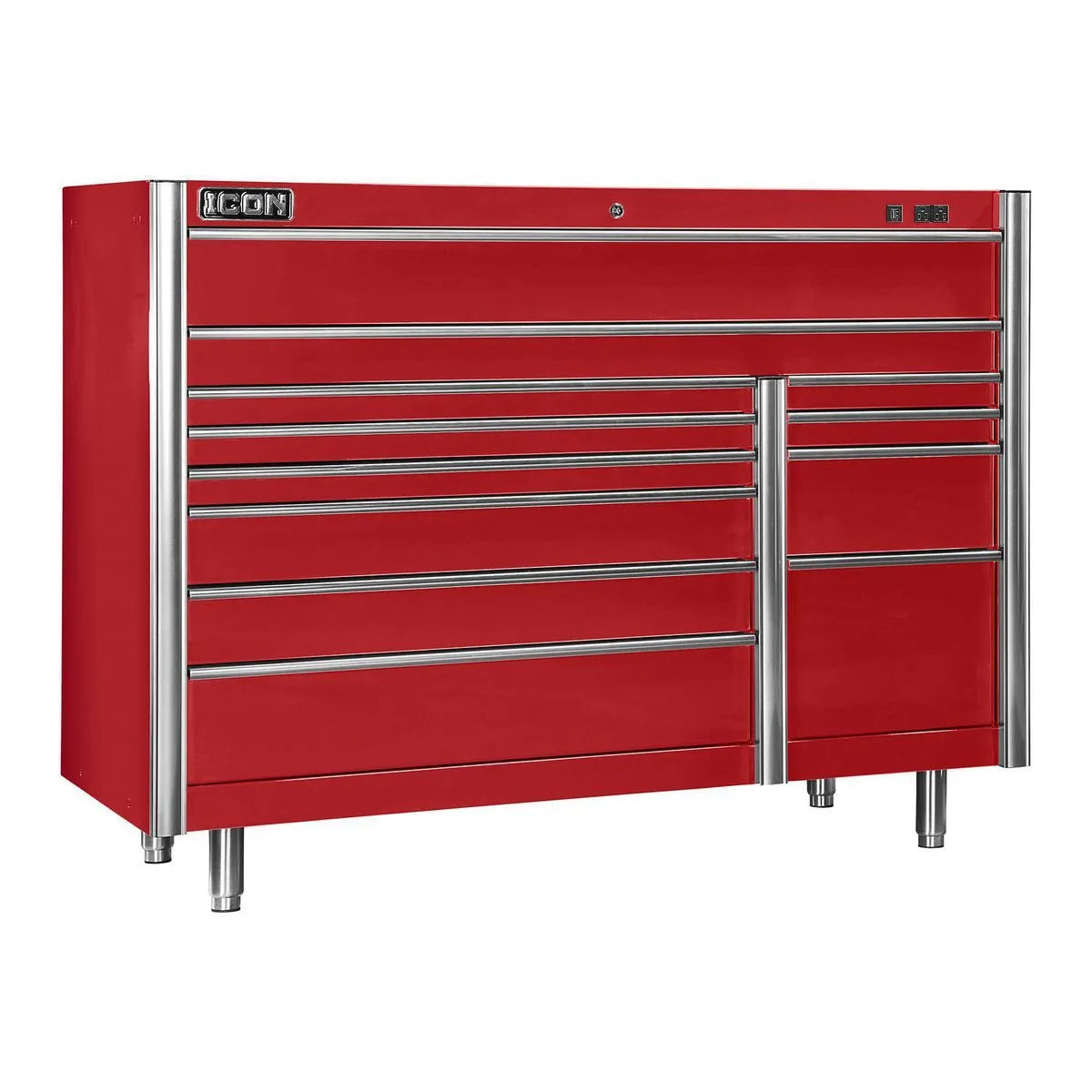Ensemble de 4 pieds solides pour rangement, grand format - ICON