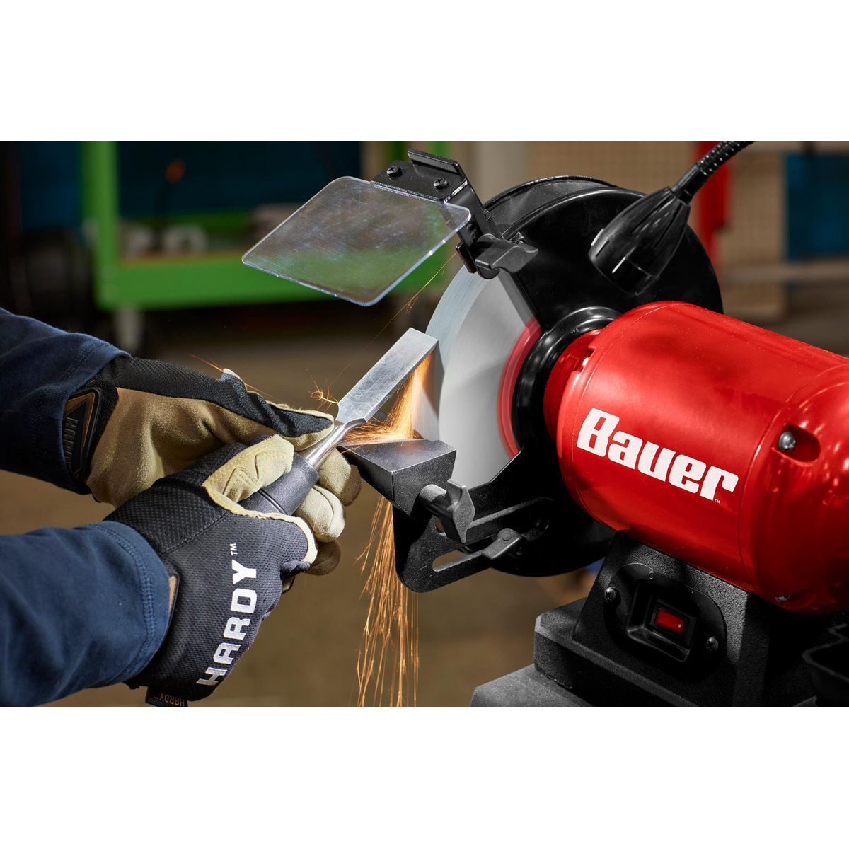 Meuleuse d'établi de 8 po avec ponceuse à bande -  BAUER