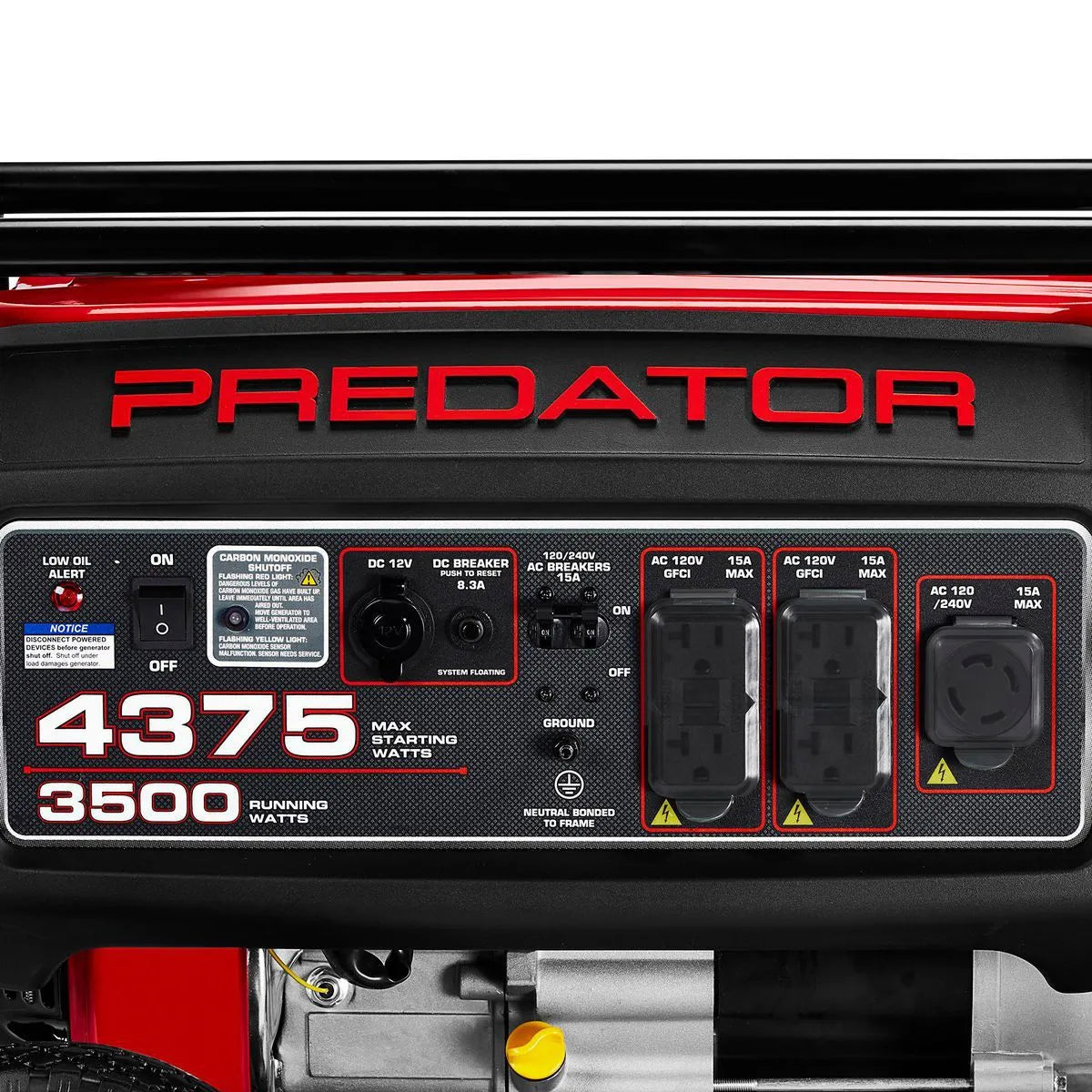 3500/4375w, 212cc (6.5HP) Generator - Predator