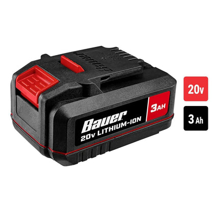 Sableuse à bande sans fil  20 V, 7,6 x 45,7 cm (3 po x 18 po), avec batteries 20V 3AMP - BAUER