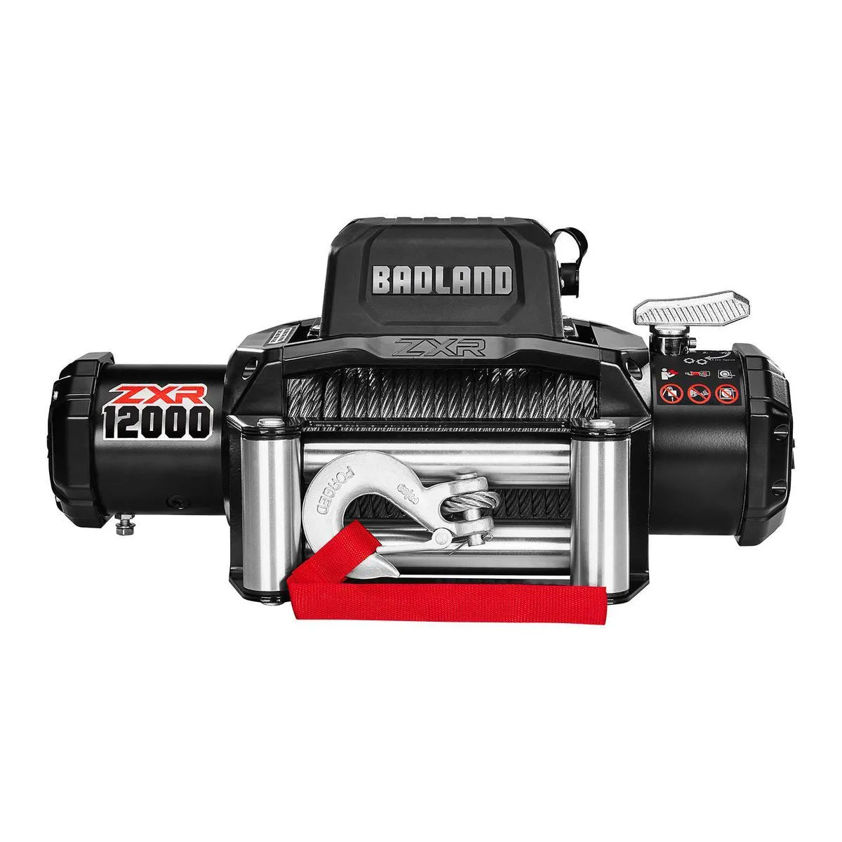 12,000 lb ZXR Winch for Truck/SUV with Wire Rope - BADLAND