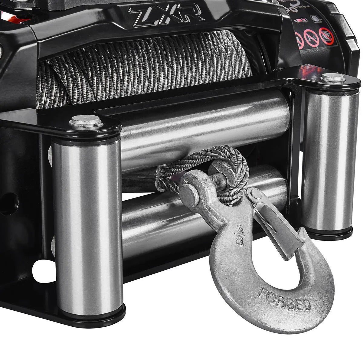 12,000 lb ZXR Winch for Truck/SUV with Wire Rope - BADLAND