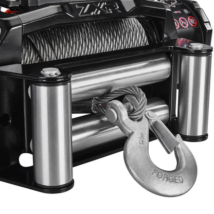 12,000 lb ZXR Winch for Truck/SUV with Wire Rope - BADLAND