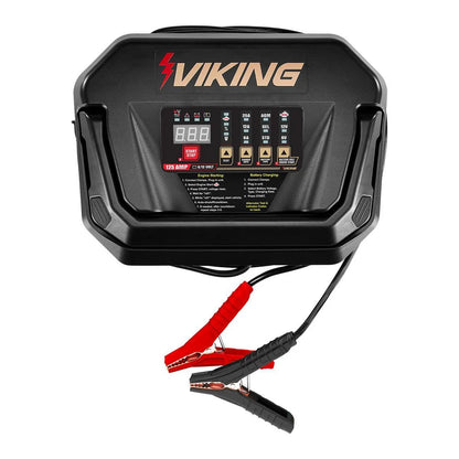 Chargeur de batterie 125 A, 6/12 V, testeur de démarreur et d'alternateur - VIKING