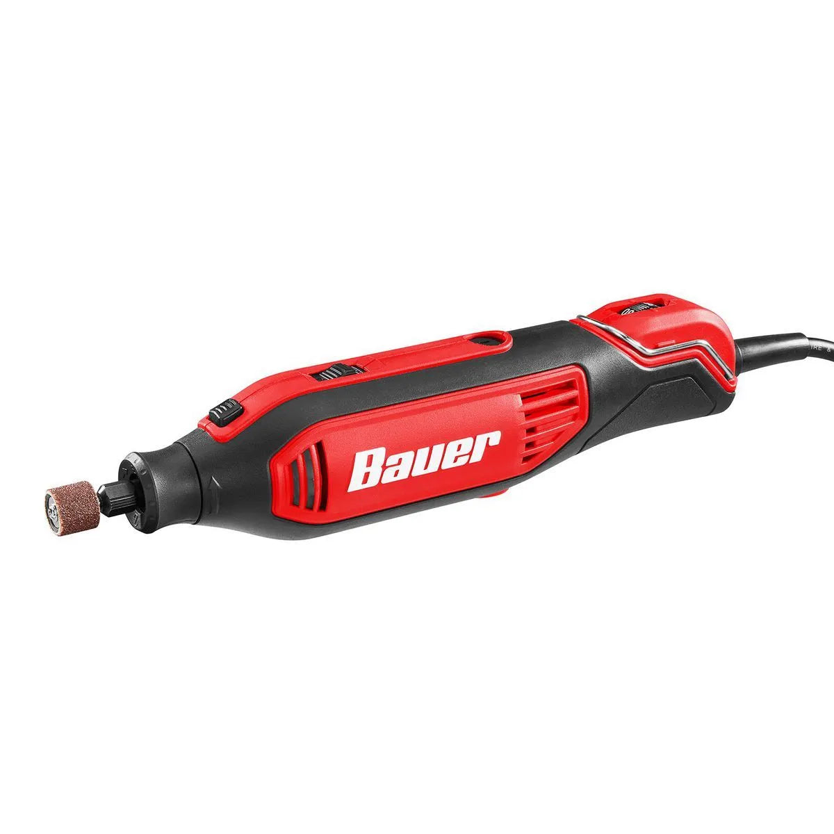 Kit d'outil rotatif à vitesse variable  1,6 A avec arbre flexible, 21 pièces - BAUER