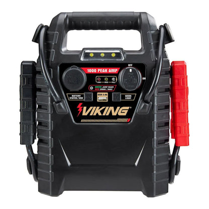 VIKING 1000 Amp Peak Multifunction Jump Starter and Power Supply with 150 PSI Air Compressor