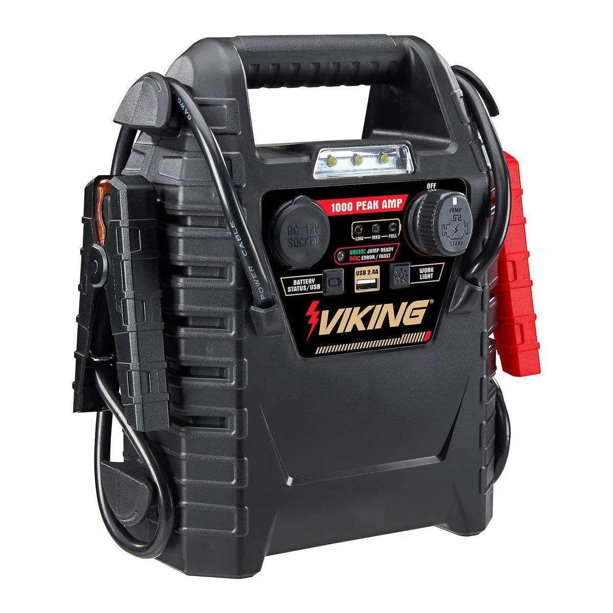 VIKING 1000 Amp Peak Multifunction Jump Starter and Power Supply with 150 PSI Air Compressor