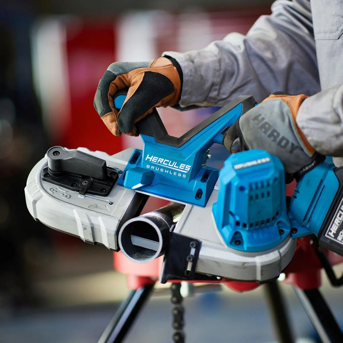 Scie à ruban compacte sans fil 20 V à vitesse variable - Outil uniquement - HERCULES