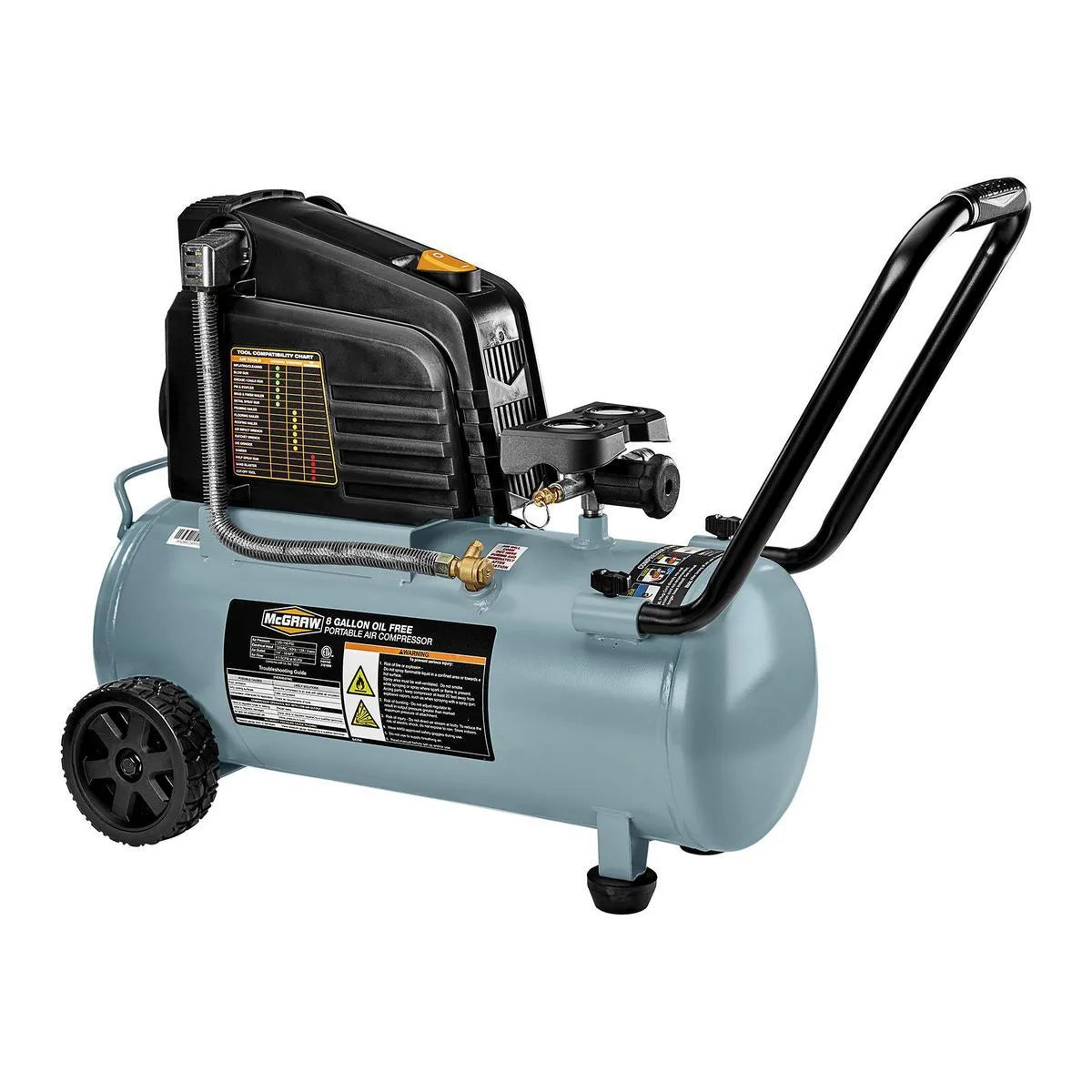 McGraw™ 8 Gallon 1.5 HP 150 PSI Compressor 