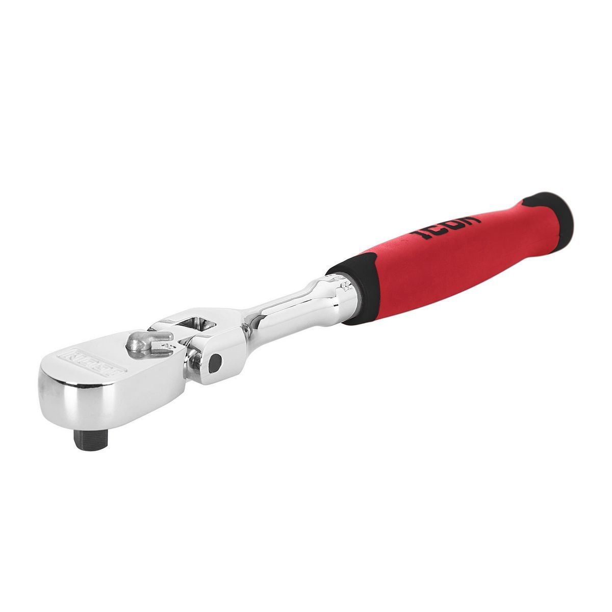 ICON 1/4" Professional Flex Head Ratchet Wrench with Comfort Grip