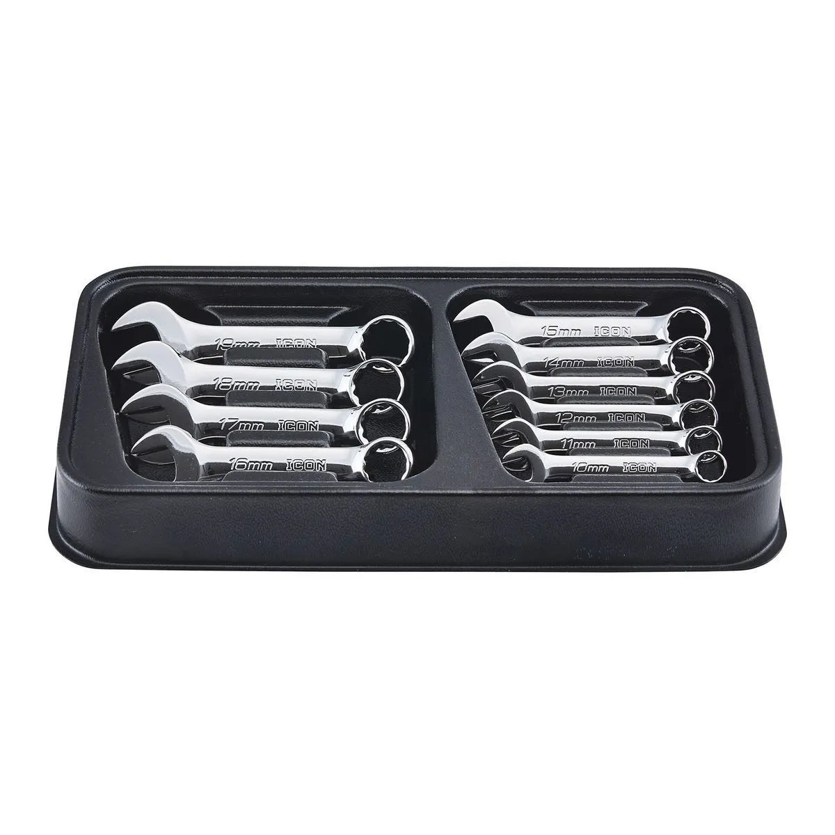 Jeu de clés mixtes métriques professionnelles Stubby, 10 pièces - ICON