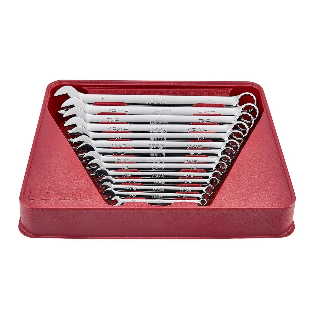 Jeu de 14 clés mixtes professionnelles SAE avec poignée antidérapante - ICON