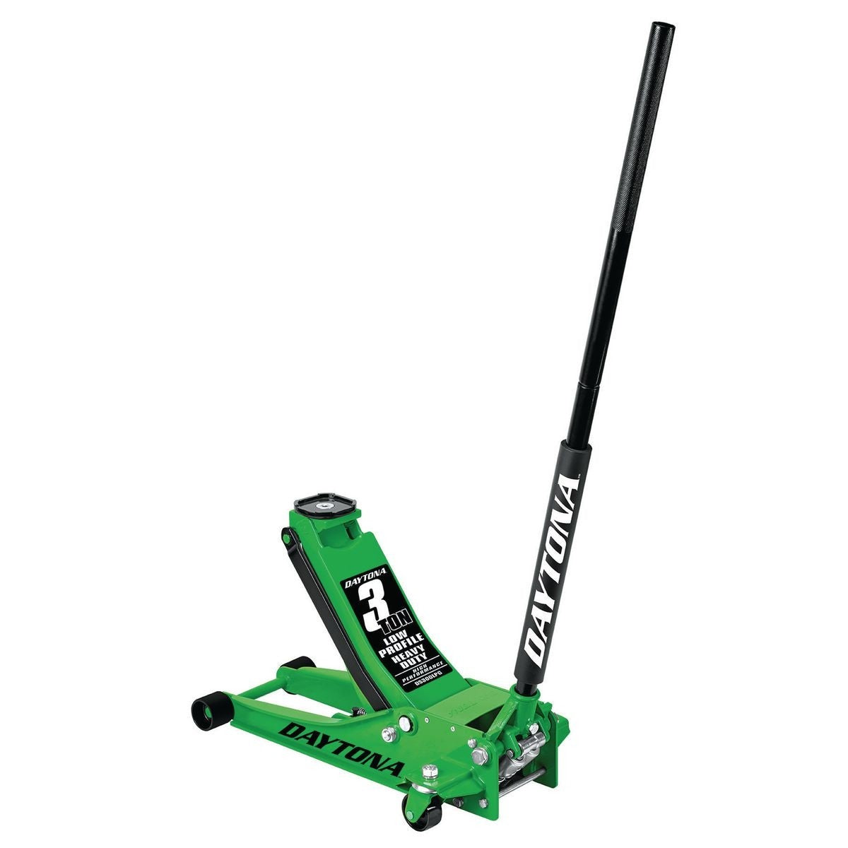 DAYTONA 3 Ton Low Profile Steel Floor Jack with Rapid Pump® GREEN 