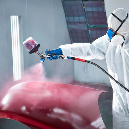 SPECTRUM Premium HTE gravity-fed pneumatic spray gun with side fan control