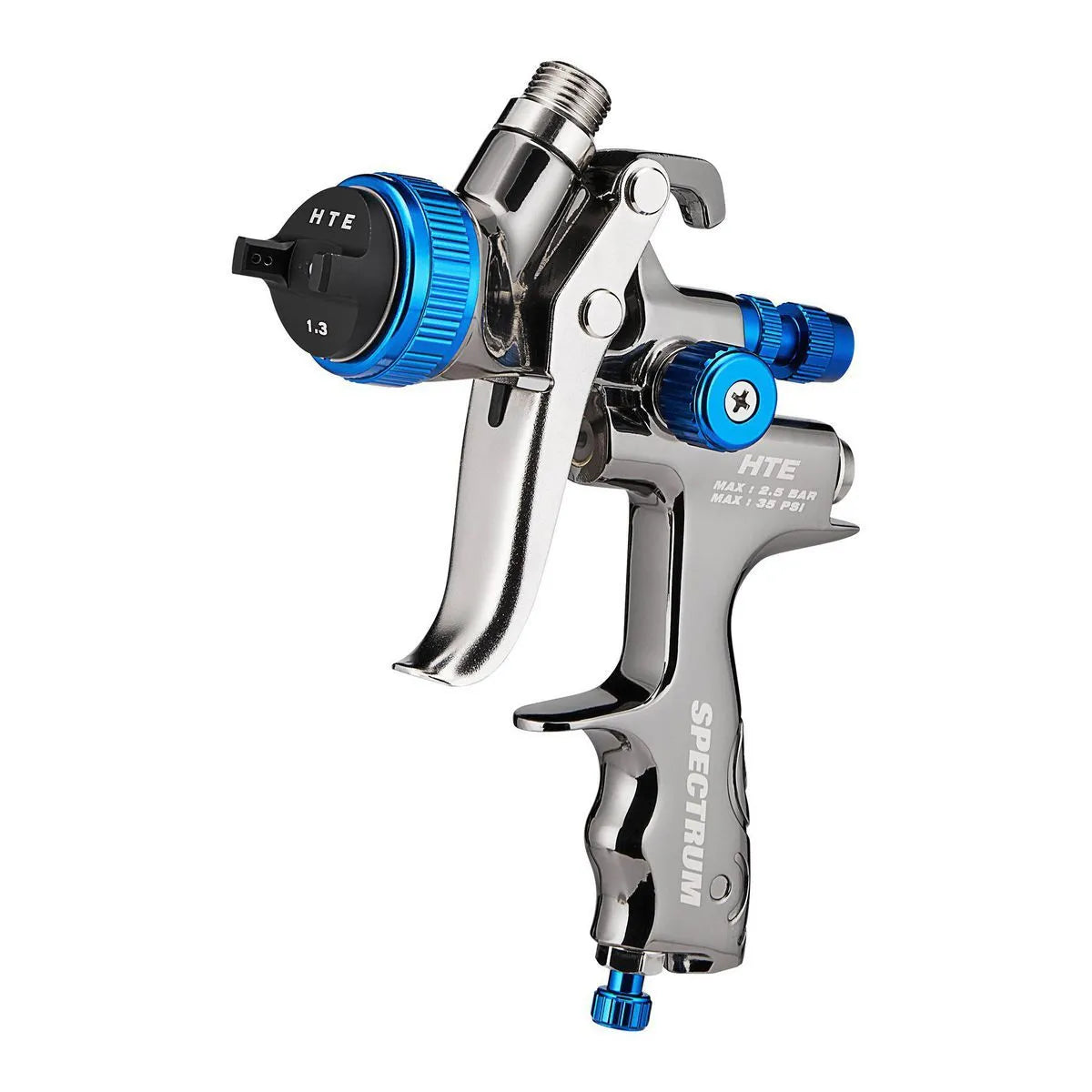 SPECTRUM Premium HTE gravity-fed pneumatic spray gun with side fan control