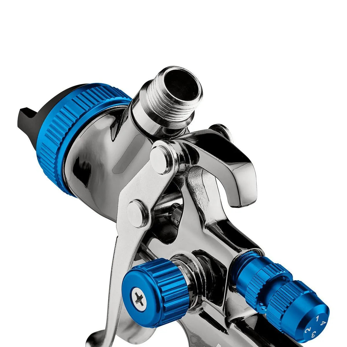 SPECTRUM Premium HTE gravity-fed pneumatic spray gun with side fan control