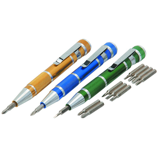 Jeu de tournevis de précision multi-embouts style stylo , 3 pièces - sosoutils