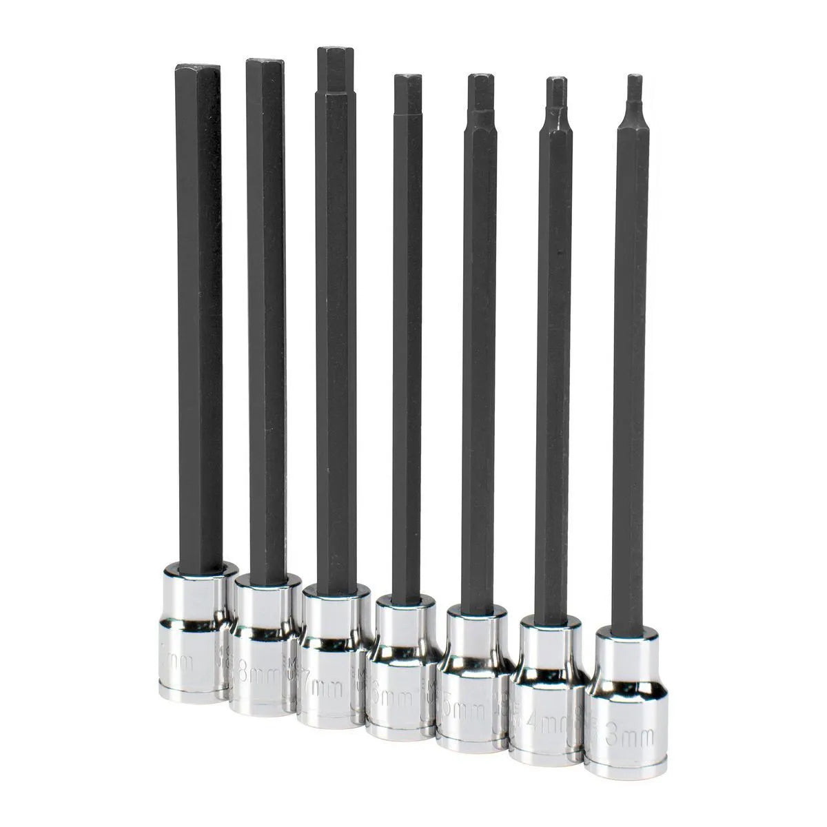 Jeu de 7 douilles hexagonales à long manche 3/8 po métriques - PITTSBURGH