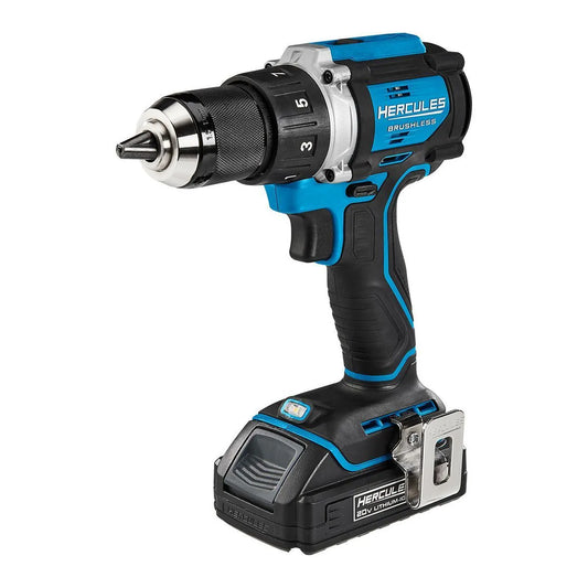 Perceuse-visseuse sans fil 20 V, 1/2 po, batterie 2 Ah et chargeur - HERCULES