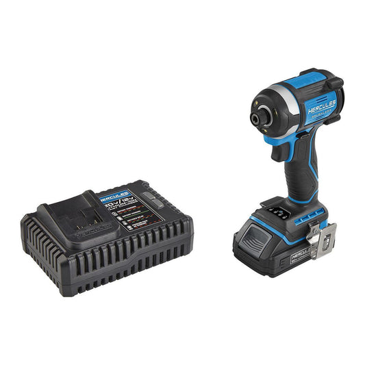 Hercules 20V 1/4 in. 3-Speed ​​Cordless Compact Impact Driver Kit