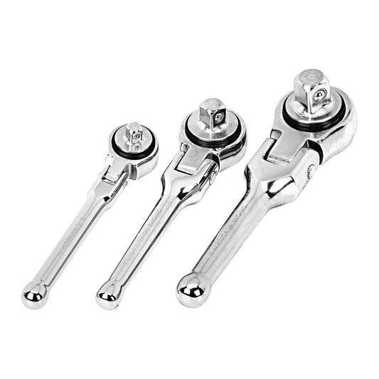 Set of 3 Short Ratchet, Flexible Head PITTSBURGH