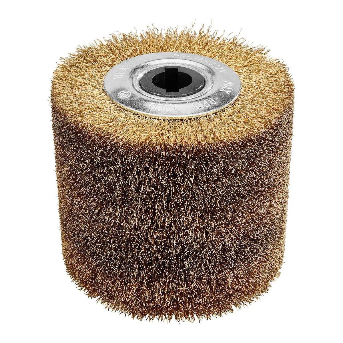 Tambour en fil d'acier ondulé HERCULES 4-1/2 po x 4 po x 3/4 po pour outils de conditionnement de surface