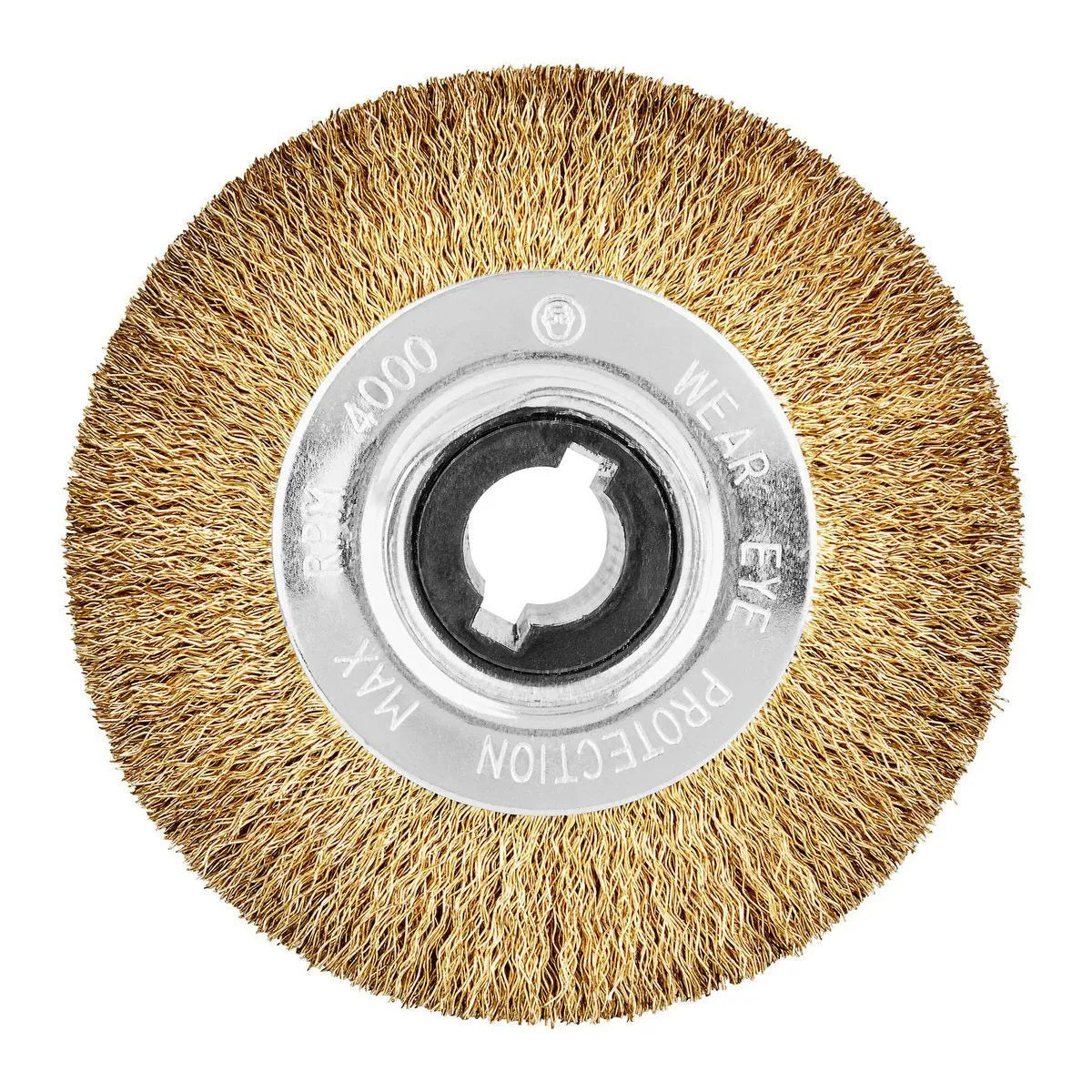 Tambour en fil d'acier ondulé HERCULES 4-1/2 po x 4 po x 3/4 po pour outils de conditionnement de surface