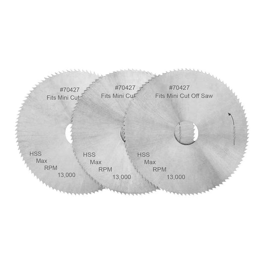 Lames de scie circulaire miniatures 2 po, 100 dents, paquet de 3 - WARRIOR