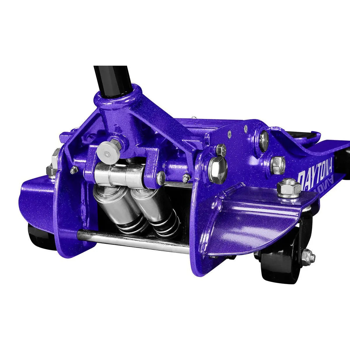 Cric hydraulique 3 tonnes à profil bas et ultra-résistant avec pompe rapide, violet métallisé - DAYTONA