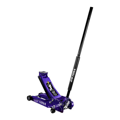 Cric hydraulique 3 tonnes à profil bas et ultra-résistant avec pompe rapide, violet métallisé - DAYTONA