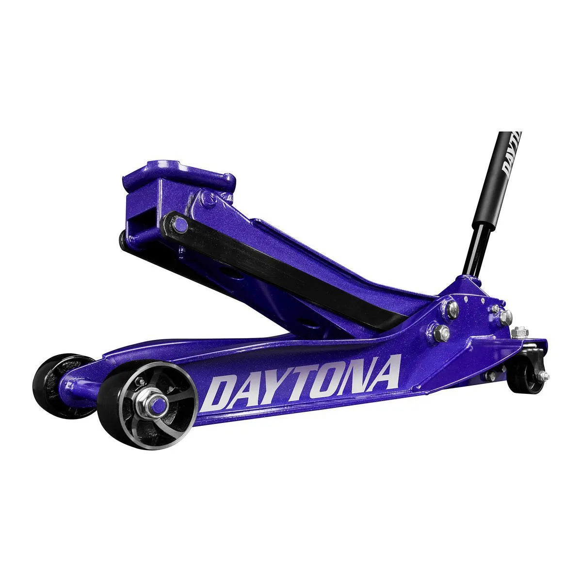 Cric hydraulique 3 tonnes à profil bas et ultra-résistant avec pompe rapide, violet métallisé - DAYTONA