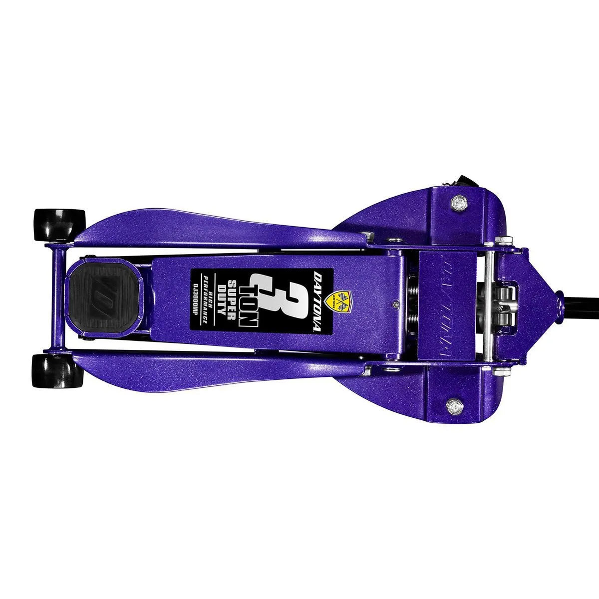 Cric hydraulique 3 tonnes à profil bas et ultra-résistant avec pompe rapide, violet métallisé - DAYTONA