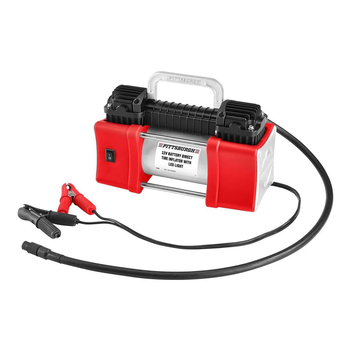 Gonfleur de pneus à batterie 12 V avec éclairage LED - PITTSBURGH