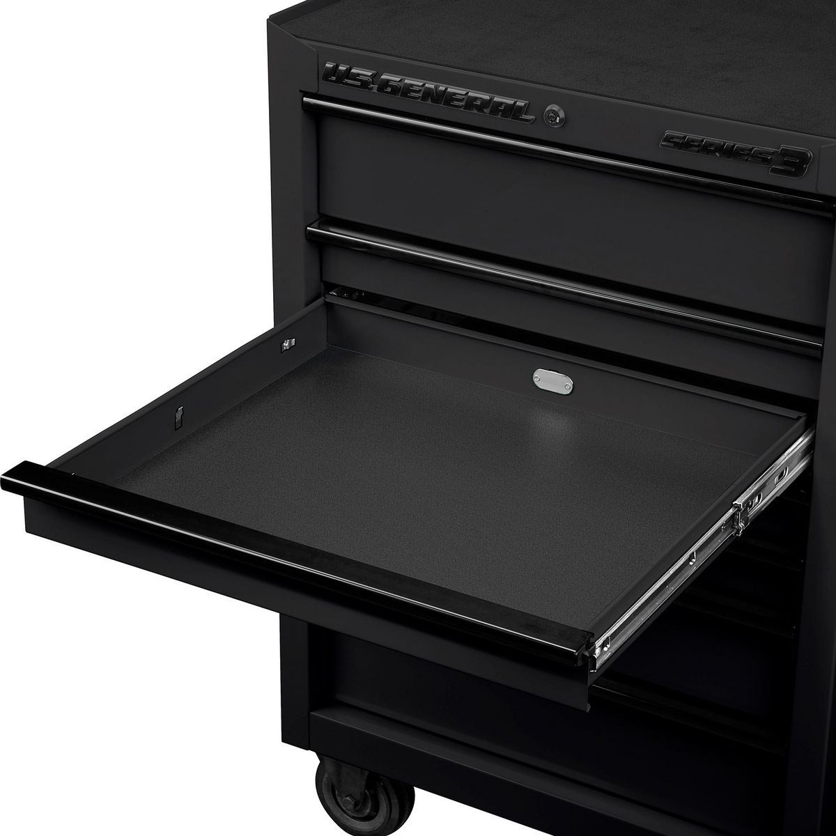 27" x 22" Roll Cab, Series 3, Black - US GENERAL