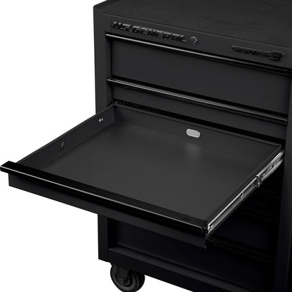 27" x 22" Roll Cab, Series 3, Black - US GENERAL