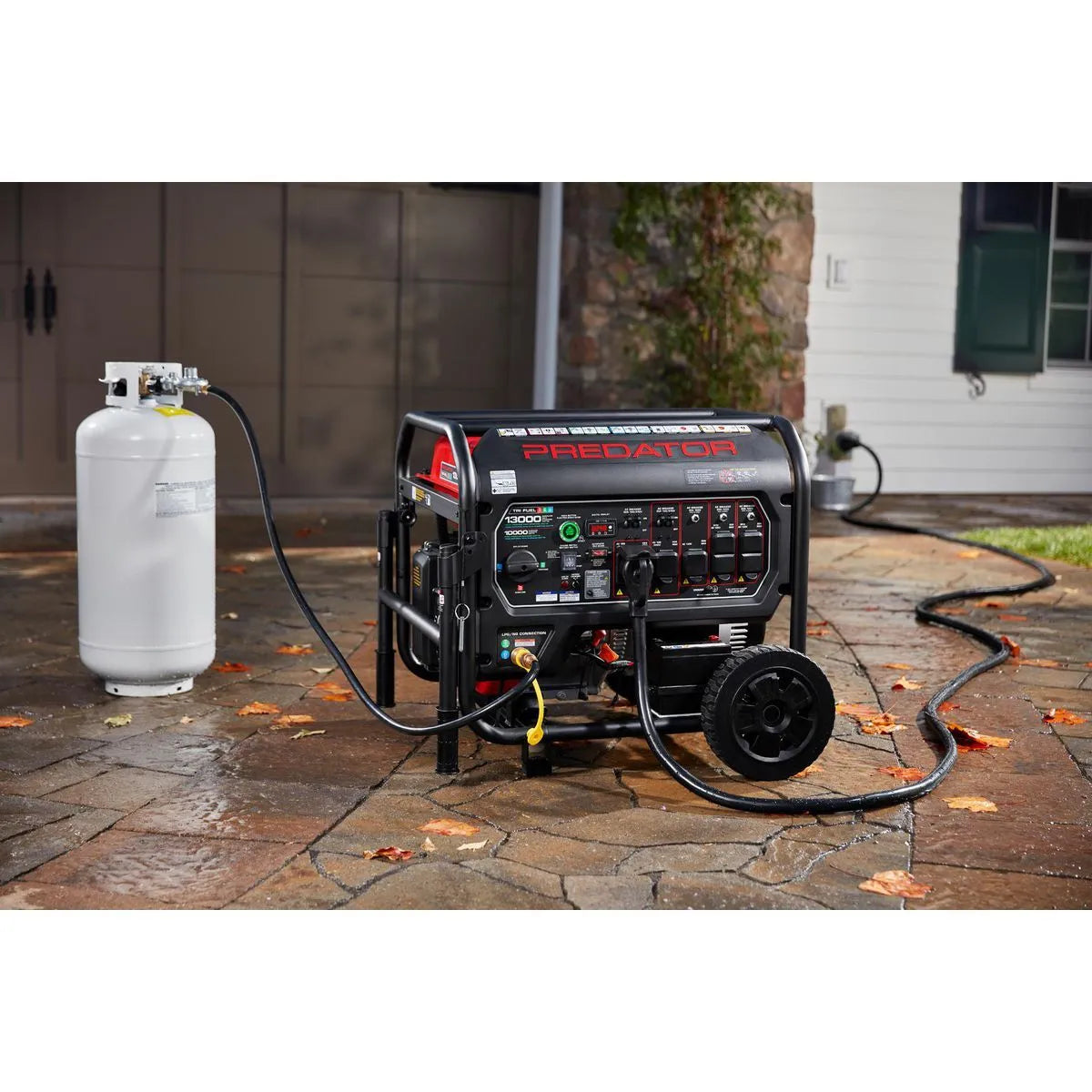 13,000 Watt Tri-Fuel Generator, Gasoline, Propane and Natural Gas - PREDATOR