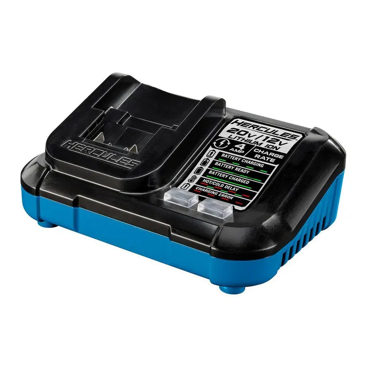 Chargeur de batterie double tension 20V/12V Lithium-Ion, 4 A - HERCULES