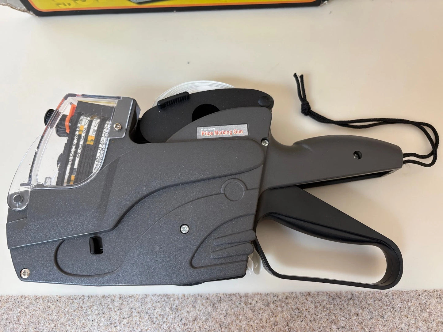 PISTOLET DE TARIFICATION 2 lignes Étiquette   Rouleau d'étiquettes de manuel d'instructions